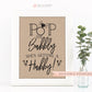 Pop the Bubbly She's Getting a Hubby Sign . Kraft Printable Bridal Shower . Bachelorette Hens Engagement Party . Instant Download 8x10