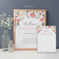 Where Were They Game Cards + Sign Printable . Where in the World . Pink Floral Watercolor . Bridal Shower Game . Instant Download G2