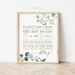 Dont Say Bride or Wedding Game Sign Printable . Greenery Eucalyptus . Bridal Shower Bachelorette Hens Party . 8x10 Instant Download G2