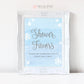 Shower Favors Take a Treat Printable Sign . Baby its Cold Outside Winter Snowflakes Bridal Baby Shower Boy . Blue Silver . Instant Download