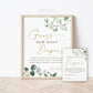 Guess How Many Diapers in the Diaper Cake Game Sign and Cards . Boy Girl Neutral Baby Shower . Greenery and Gold . 8x10 Instant Download G2