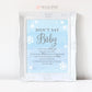 Don't Say Baby Game . Printable Sign . Baby its Cold Outside Winter Snowflakes Baby Shower Boy . Blue and Silver . Instant Download