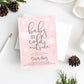 Baby Predictions and Advice Card . Winter Girl Baby Shower . Baby Advice Card . Pink and Silver . Printable Instant Download