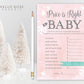 Price is Right Baby Shower Game. Winter Girl . Baby its Cold Outside . Pink and Silver Glitter . Printable Download
