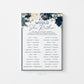 Would She Rather Printable Bridal Shower Game . Do You Know the Bride . Bachelorette Hen Party . Navy Floral Watercolor . Instant Download