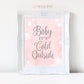Baby it's Cold Outside Printable Baby Shower Sign . Winter Wonderland . Birthday Party Bridal Baby Shower Girl . Pink & Silver Glitter 8x10