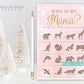 Who is My Mama Baby Shower Game. Winter Snowflakes . Girl Baby Shower . Baby its Cold Outside . Pink and Gold Glitter . Printable Download