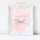 Please Enjoy Some Food Table Sign . Baby its Cold Outside Winter Baby Shower Girl . Bridal Shower . Pink Silver . Printable Instant Download