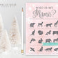 Who is My Mama Game. Winter Girl Baby Shower . Baby its Cold Outside . Pink and Silver Glitter . Printable Download