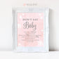 Don't Say Baby Game Pin Sign . Baby its Cold Outside Winter Wonderland Baby Shower Girl . Pink Silver Snowflakes . Printable Download