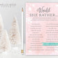Would She Rather Baby Shower Game . Who Knows Mommy Best . Winter Girl . Pink and Silver Snowflakes Wonderland . Printable Instant Download