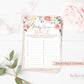 Baby Name Race Game . Baby Shower Printable Game . Floral Watercolor Pink Roses Greenery Eucalyptus . Girl Baby Shower . Instant Download