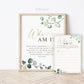 Who Am I Baby Shower Sprinkle Printable Game Sign + Cards . Favorite Memories with the Mom-to-be . Greenery and Gold . Instant Download G2