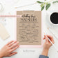 Wedding Vows Mad Libs . Printable Funny Wedding Advice Mad Libs Game . Engagement Party . Kraft + Minimalist Black White . Instant Download