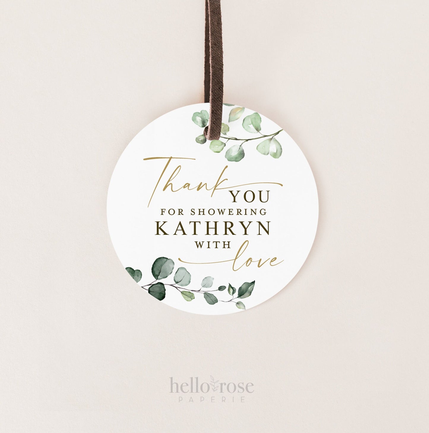 PRINTABLE Thank You for Showering with Love Bridal Shower Tags Stickers Labels . Personalized Party Favor Tags . Digital Download PDF