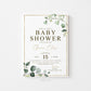 Baby Shower Bingo 50 Pre Filled Unique Printable Game Cards . Presents Gift Opening Bingo Game . Greenery and Gold . PDF Instant Download G2