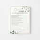 Dad Jokes Printable Baby Shower Game . Greenery and Gold . Printable Icebreaker . Sip and See Gender Reveal . Instant Download . G2