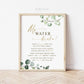 My Water Broke Game Sign . Frozen Baby in Ice Cube . Boy Girl Neutral Baby Shower . Greenery and Gold Boho . 8x10 Sign Instant Download G2