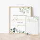 Advice for the Parents Printable Sign and Cards . Boy Girl Neutral Baby Shower . Greenery and Gold . 8x10 Sign Instant Download G2