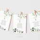 Seating Chart Table Number Printabl Cards . Wedding Engagement Party Bridal Shower Baby Shower . Greenery and Gold . Digital Download G2