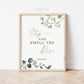 Stop and Smell the Rosé PRINTABLE . Greenery + Gold . Wedding Engagement Bridal Shower Bachelorette Hens Party . Instant Download 8x10 G2