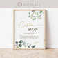 Custom Sign for Home, Business, Wedding, Bridal, Baby Shower, Holiday, Party, Quote . Greenery . PRINTABLE Editable Template Templett G2-T