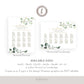 Seating Chart Wedding Poster Template . Wedding Assigned Seating Table Sign . Greenery and Gold . PRINTABLE Editable Text Templett G2-T