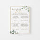PRINTABLE Bridal Shower Games Bundle . 14 Best Selling Games of 2022 . Instant Digital Download Printable Package . Greenery & Gold G2