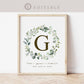 Personalized Family Name Printable Christmas Gift Sign . Last Name Monogram Established Date . Wedding Anniversary . Download Templett