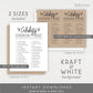 Celebrity Couples Quiz + Answer Key . Printable Bridal Shower Game . Kraft + Minimalist Black and White . Instant Digital Download PDF