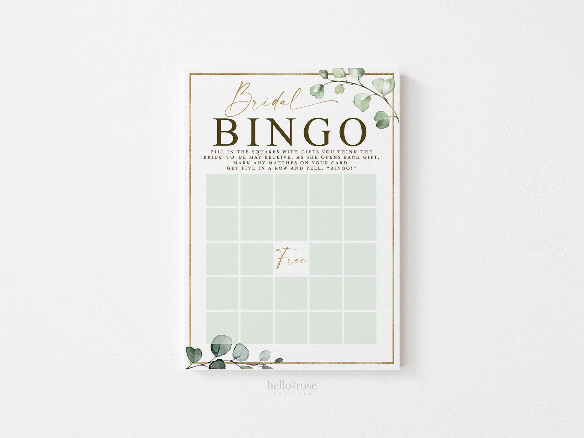 PRINTABLE Bridal Shower Games Bundle . 14 Best Selling Games of 2022 . Instant Digital Download Printable Package . Greenery & Gold G2
