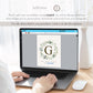 Personalized Family Name Printable Christmas Gift Sign . Last Name Monogram Established Date . Wedding Anniversary . Download Templett