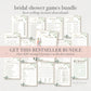 Bridal Word Scramble Fun Bridal Shower Game . Greenery and Gold . Hens Bachelorette Party . Printable Instant Download G2