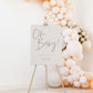 Oh Baby Welcome Sign . Simple Script Minimalist Baby Shower Welcome Template . PRINTABLE Editable Poster . Instant Download Templett ELISA