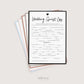 Wedding Guest Libs Game . FULLY EDITABLE . Printable Funny Wedding Advice Mad Libs . Minimalist Personalized . Download Template Templett