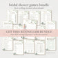 Wedding Traditions Bridal Shower Trivia Guessing Game . Greenery and Gold . Wedding Hens Bachelorette Party . Printable Instant Download G2