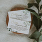 Custom Enclosure Card Editable Template . Wedding Baby Bridal Shower . Invite Insert . Greenery + Gold . PRINTABLE Templett Instant Download