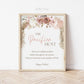 Pacifier Hunt PRINTABLE Baby Shower Game Table Sign . Girl Baby Shower . Blush Pink Pampas Grass Floral . 8x10 Instant Digital Download