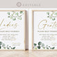 Wedding Bathroom Basket Printable Signs . Ladies and Gents Wedding Restroom . Please Help Yourself . Template Instant Download Templett G2-T