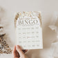 Baby Shower Bingo Personalized Game . White Floral Boho Pampas Boy Girl Baby Shower . PRINTABLE Editable Template . Download Templett