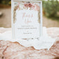 Baby Shower Thank You for Coming Sign Personalized Template . Pink Boho Pampas Girl . PRINTABLE Editable Instant Download Templett Template