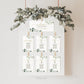 Wedding Seating Chart Table Cards Template . Table Numbers Header Card + Head Table Cards . Greenery Gold . PRINTABLE Editable Templett G2-T
