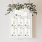 Wedding Seating Chart Table Cards Template . Table Numbers Header Card + Head Table Cards . Greenery Gold . PRINTABLE Editable Templett G2-T
