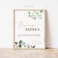Dancing Shoes for Wedding Guests . Dancing Feet Flip Flop Favors Printable Sign . Wedding Reception Party Decor . 8x10 Download Greenery G2