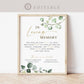 In Loving Memory Personalized Template . Memorial Remembrance Wedding Photo Table Sign . Forever in Our Hearts . Instant Download Templett
