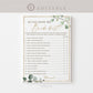 Do You Know the Bride Best Personalized Bridal Shower Bachelorette Game . Greenery PRINTABLE Editable Template Instant Download Templett