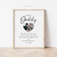 Father's Day Gift from Baby Kids Son Daughter . PRINTABLE Personalized First Fathers Day Gift . Dear Daddy Minimalist . DIGITAL DOWNLOAD