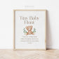 Tiny Baby Hunt Teddy Bear Printable Game Sign . Baby Shower Girl Pink . We Can Bearly Wait. Bear with Greenery . 8x10 Instant Download