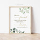 I Have Found the One Whom My Soul Loves Printable Wall Art Sign . Religious Wedding Gift . Christian Art . Greenery . Instant Download G2