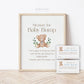 Measure the Baby Bump Teddy Bear Printable Game Sign + Cards . Baby Shower Boy Blue . We Can Bearly Wait. Greenery . 8x10 Instant Download